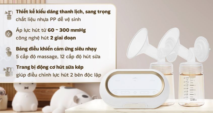 Máy hút sữa đóng vai trò là trợ thủ đắc lực cho các mẹ